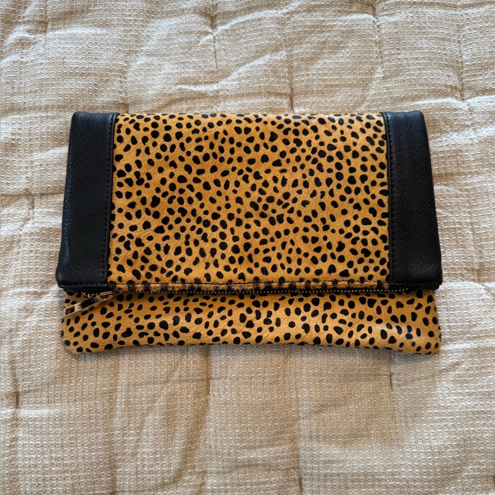 Sole Society Jemma Genuine Calf Hair Clutch - NWOT